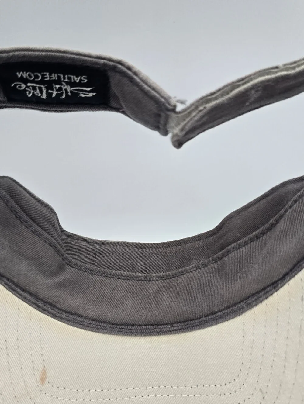 Salt Life Cotton Gray Adjustable Visor